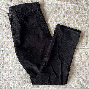 J.Crew black corduroy 770 Straight 34x32